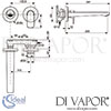 Ideal Standard Connect Air Concept Air Magentic Grey Wall Mounted Basin Mixer Tap Dimensions